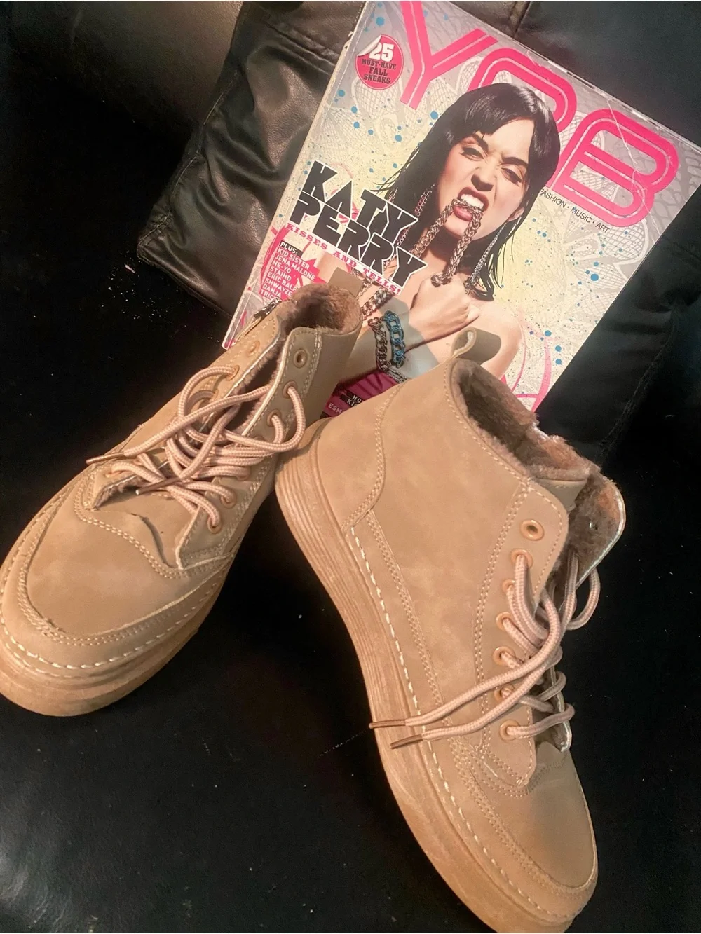 BBS Men's Casual Lace-Up Boots in Tan Sz. 8.5/9